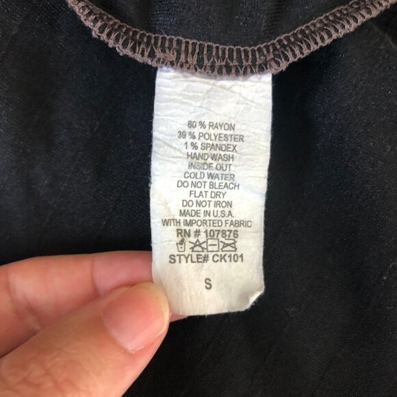 Comfy USA Brown Cut-Out Top Size S - Picture 7 of 7